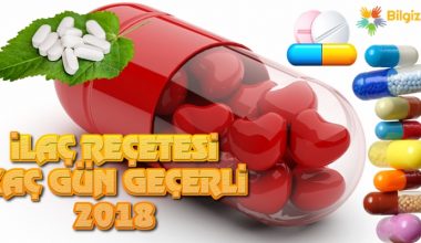 İlaç Reçeteleri Kaç Gün Geçerli 2018?